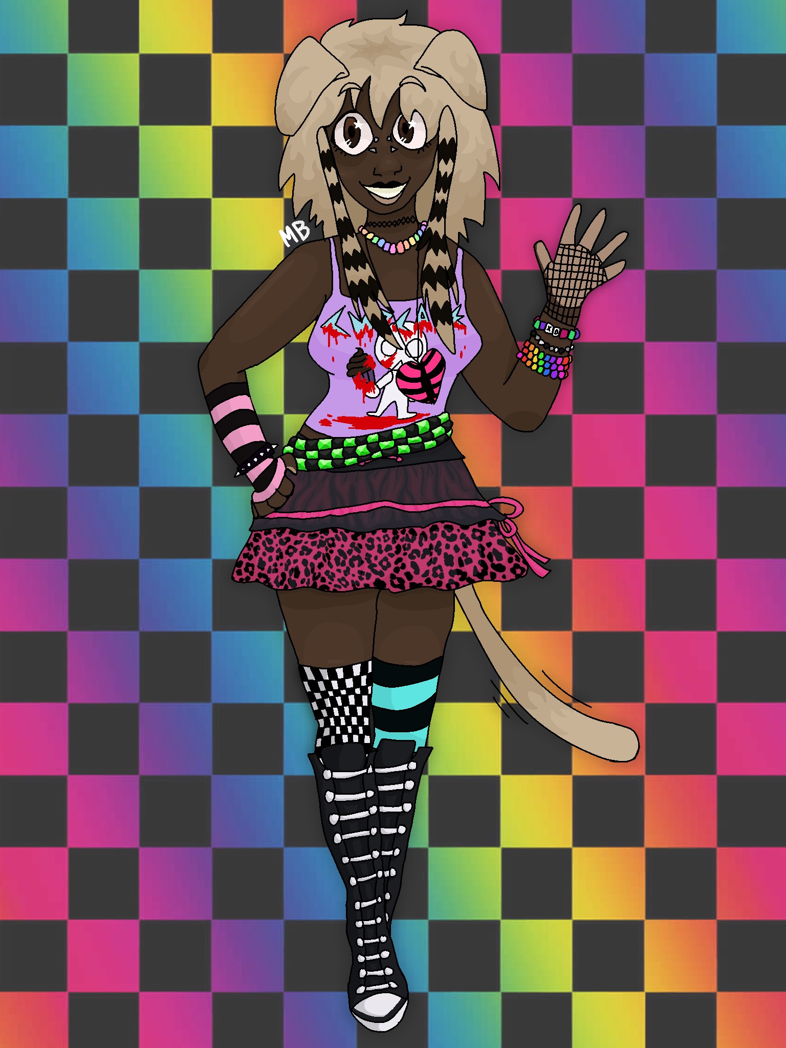 OC depicting a girl in scene fashion